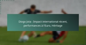 Diogo Jota : Impact international récent, performances à l’Euro, Héritage